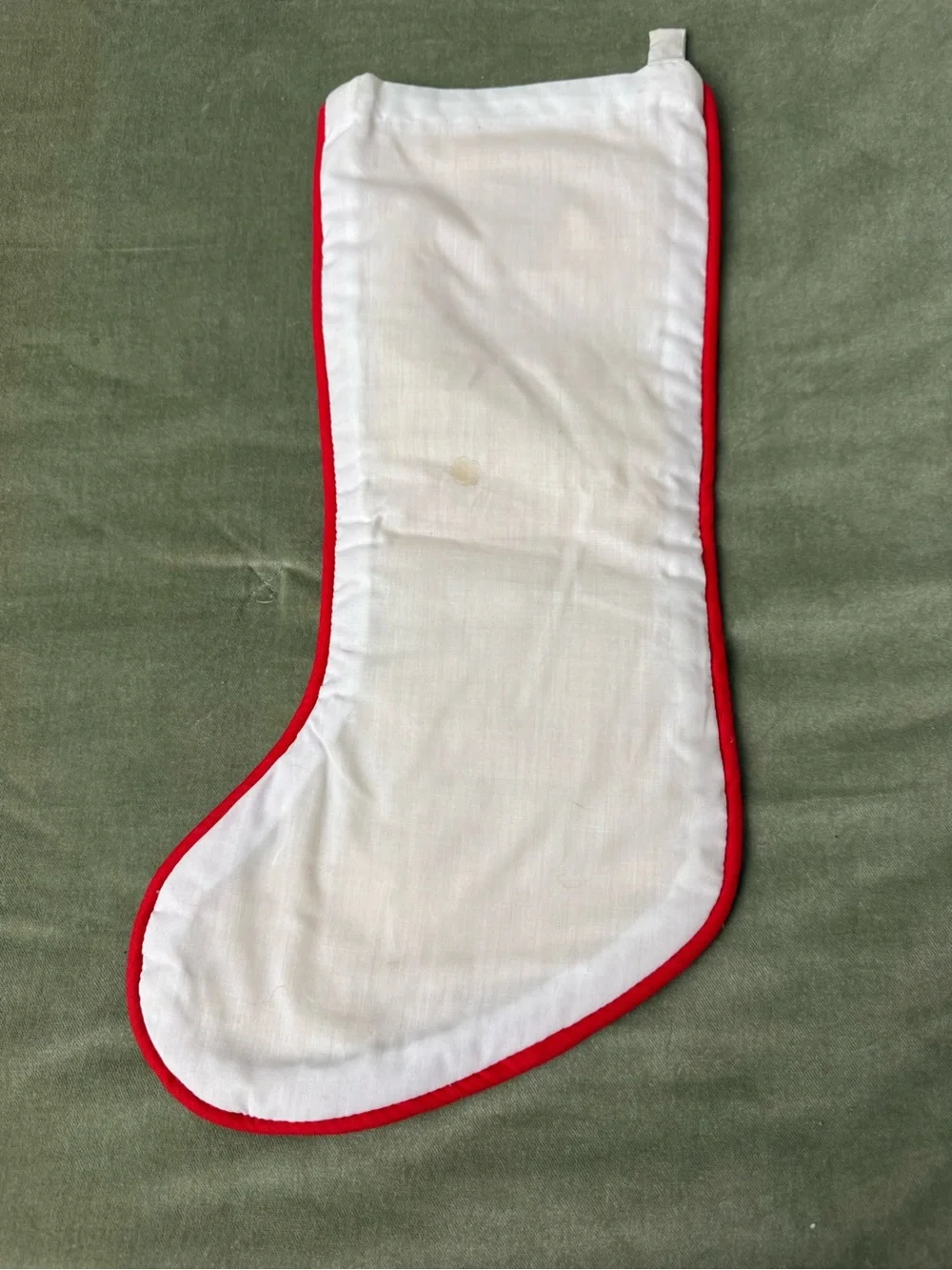 Vintage Cross Stitch Christmas Stocking Handmade 17in Toy Train Bear #OSXMAS